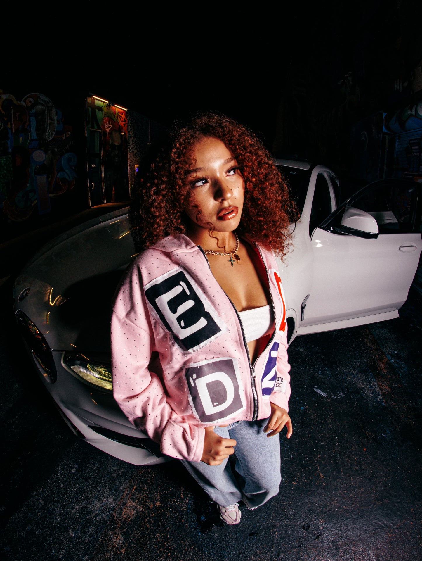 Cotton Candy Crush EndZip Hoodie